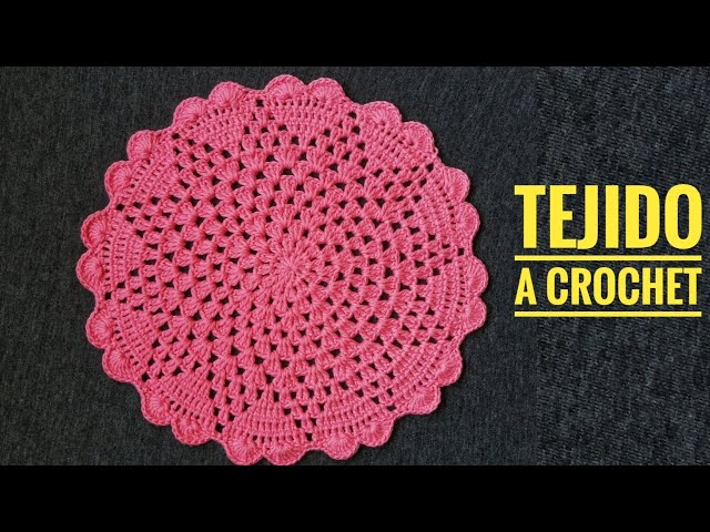 TUTORIAL CÓMO TEJER CARPETA A CROCHET paso a paso para Principiantes/Crochet Tutorial Projects/Teje