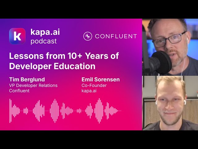 VP of DevRel at Confluent Shares Lessons from 10+ Years of Developer Education