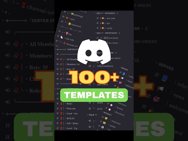 100+ FREE Discord Templates 🔥 #discord