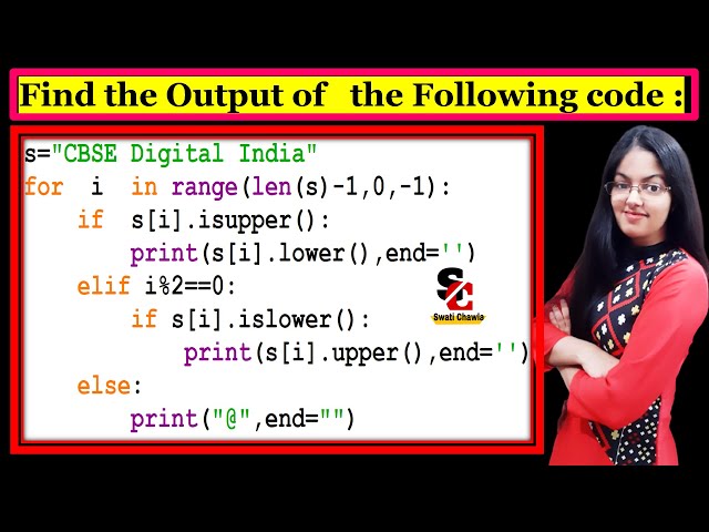 Output Based Question -15 | Output based Questions in Python | Class 12 Computer Science