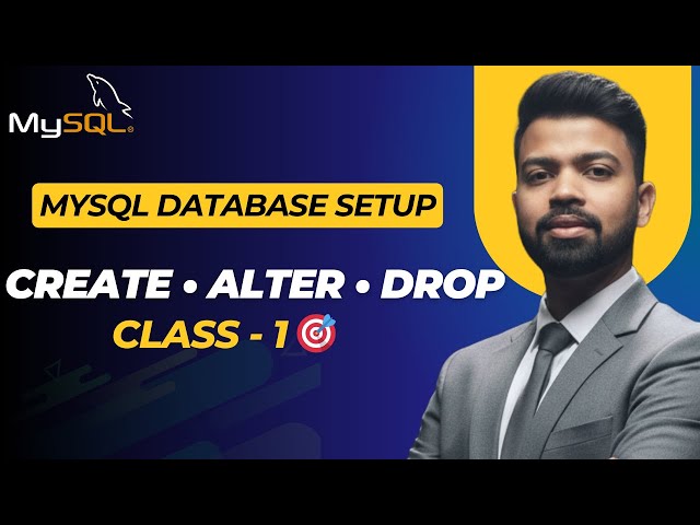 MySQL Database Setup Complete | CREATE, ALTER, DROP Commands (Interview Ready)
