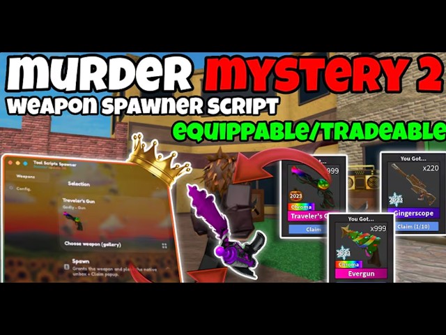 [NEW🏖️] MM2 SUMMER UPDATE. BRAND NEW MM2 SPAWNER SCRIPT, BEST ITEM SPAWNER, WORKING EQUIP AND TRADE