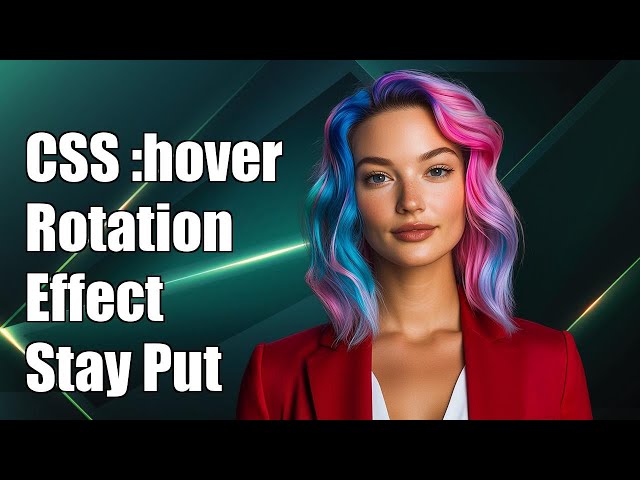 CSS :hover Rotation Effect: Keep Element Position on Uncover