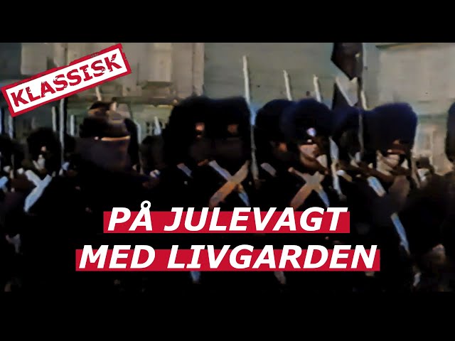 Klassisk: Den Kongelige Livgarden på julevagt i 1932
