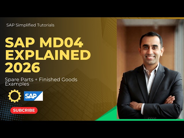 SAP MD04 Tutorial 2026 | Stock/Requirements List Explained with Spare Parts & Finished Good Examples