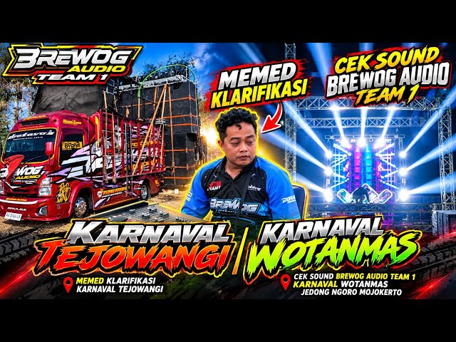 Clarification regarding the Tejowangi carnival❗Brewog Audio sound check for the Wotanmas Jedong N...