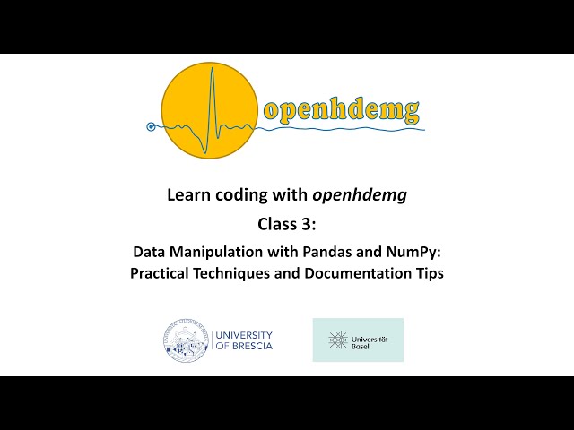 openhdemg coding classes - Class 3 - Edition 1