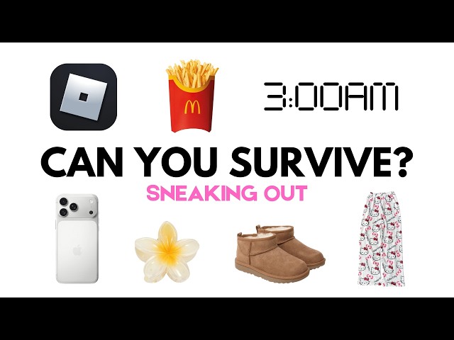 Can You Survive SNEAKING OUT? 🏠🤫 | Interactive Aesthetic Game