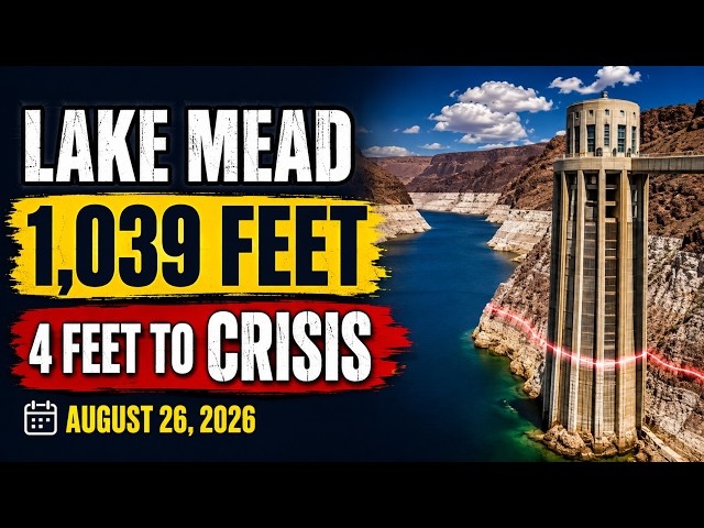 Lake Mead Water Level Update August 26, 2026 — We're 4 Feet From Disaster
