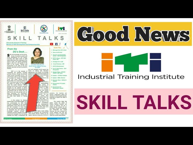 NCVT UPDATE || Good News for iti  || Dgt Update For Apprenticeship Cti || skill talks news letter