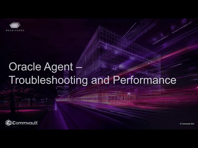 How to Troubleshoot Oracle Backup Performance in Commvault | Step-by-Step Guide