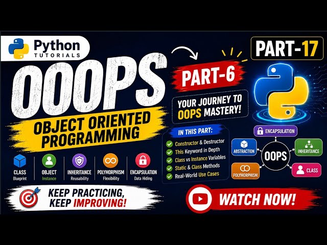 OOPS IN PYTHON (PART-17)#oop#python#pythontutorial#pythonprogramming#abstraction#polymorphism#viral 