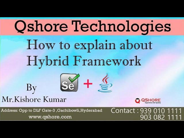 How to explain about Hybrid Framework in Interviews
