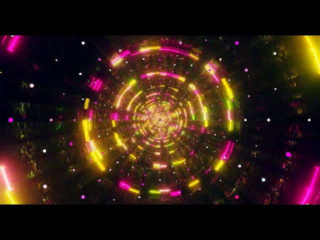Infinite Neon Tunnel Loop 🌌 Vibrant Lights Hypnotic Visual | Seamless ASMR
