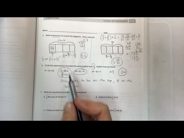 Eureka math grade 5 module 4 lesson 10 homework