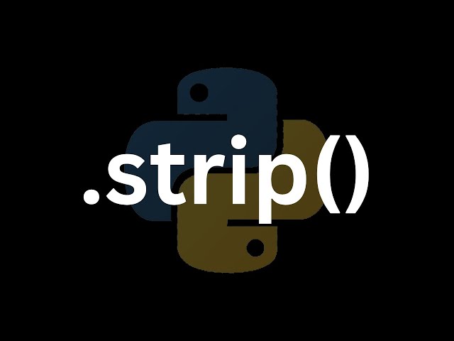What Does Strip Do In Python
