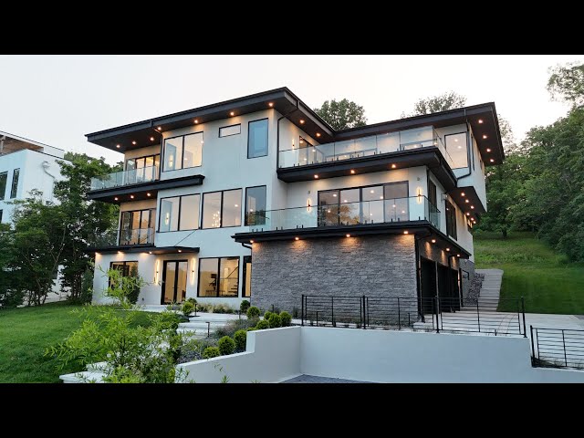 INSIDE A MASSIVE MODERN MANSION W/ 4 BALCONIES FOR INCREDIBLE VIEWS | $6M