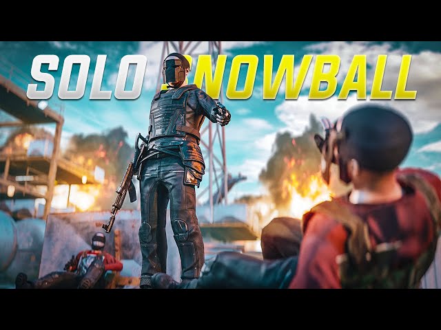 Solo Snowball on a 500 Pop Rust Server