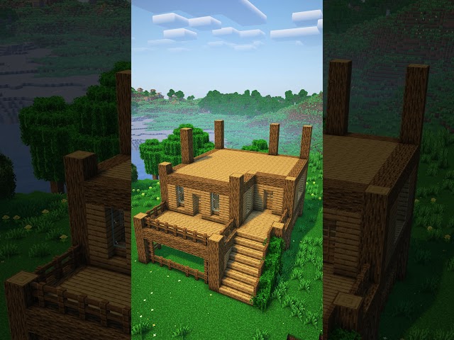 Minecraft Easy Oak House #minecraft