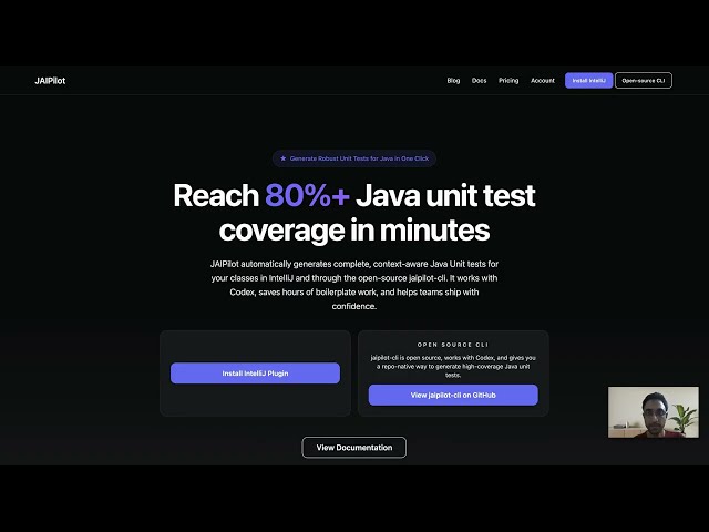 Quickly generate 80%+ unit test coverage for all your Java classes - with JAIPilot