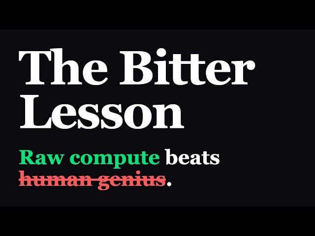 But What Is the Bitter Lesson?