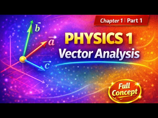 Physics 1 Vector Analysis Chapter 1 Part 1 | Full Concept Explained