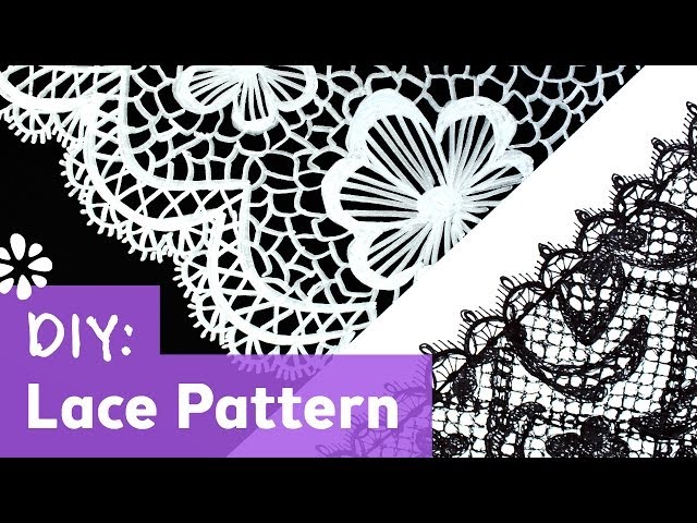 How to Draw Lace Pattern | Sea Lemon