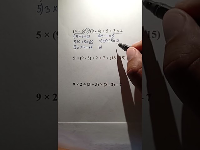 Solving Math Expressions Step-by-Step | Easy Calculation Lesson #maths #mathstricks #mathematics 