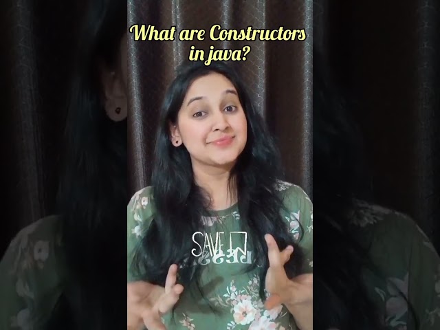 What are Constructors in Java? #java #constructors