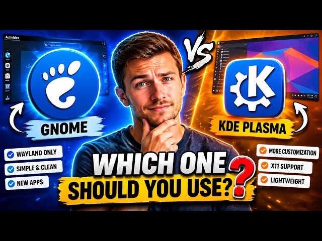 Fedora 43 GNOME vs KDE Plasma – Which one is The Best Linux Desktop for 2026