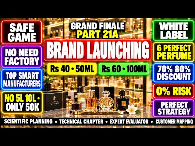 How To Launch A Perfume Brand For ₹50,000? 😱 | Brand Launching Secrets & Perfect Strategy • Part 21A