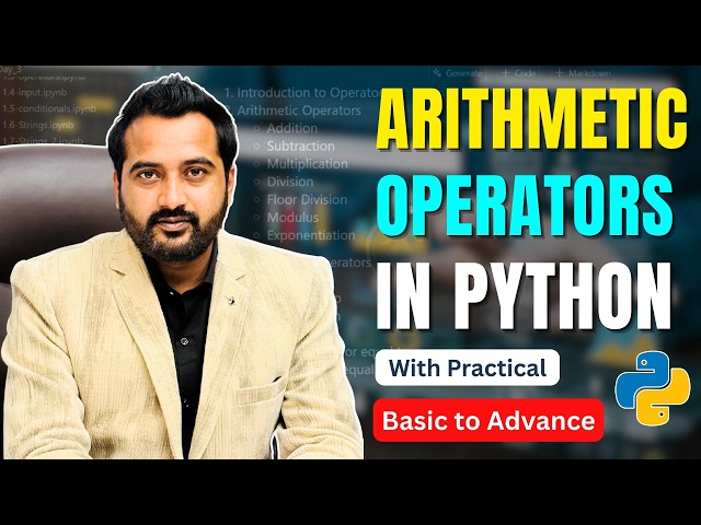 Arithmetic Operators in Python Explained | Python Tutorial for Beginners | Python Programming