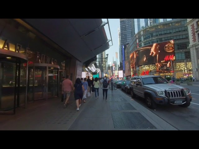 3D VR 180, New York City,  Manhattan, Broadway, 41th to 42nd left side.