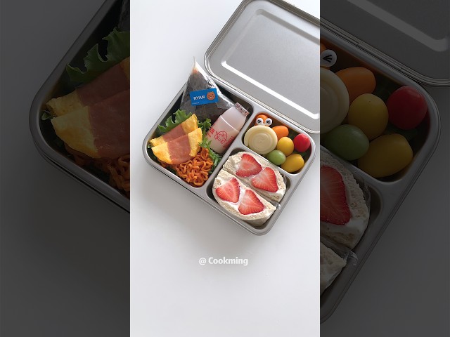 Pack a Bento for My Daughter  - day 246 🍱 和我一起做便當#lunchbox #cooking  #bento #asmrvideo #food
