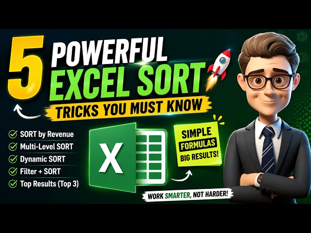 5 Powerful SORT Function Tricks in Excel You Must Know