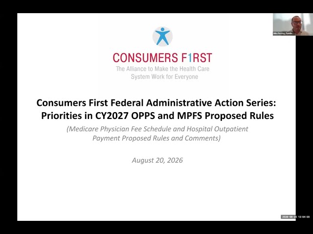 Webinar: Priorities in 2027 MPFS and OPPS Proposed Rules