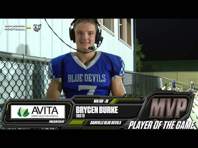 MVP Danville Blue Devils Brycen Burke vs Dalton Bulldogs