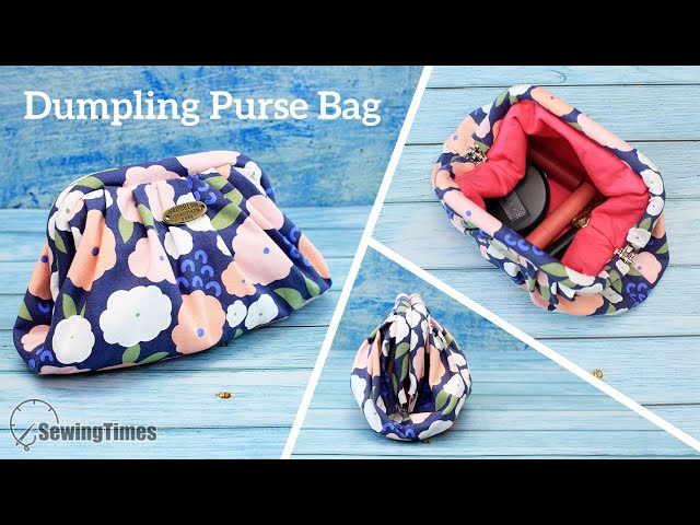 DIY Dumpling Purse Bag | HIDDEN CLASP FRAME POUCH TUTORIAL [sewingtimes]