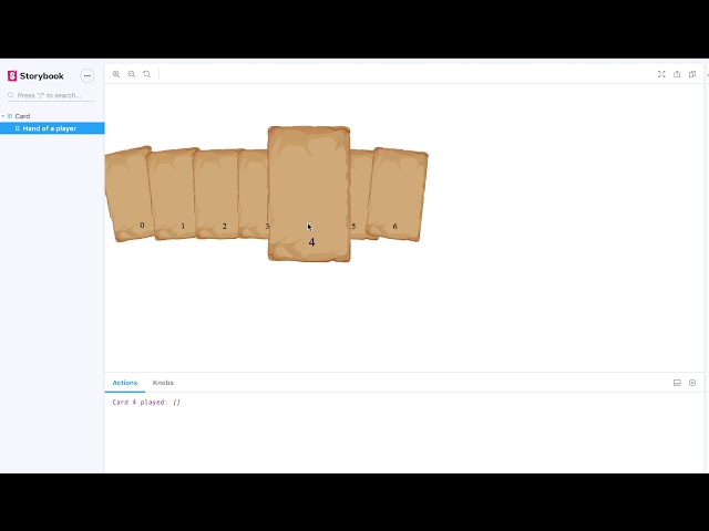 Testing a card game hand manipulation in Javascript.