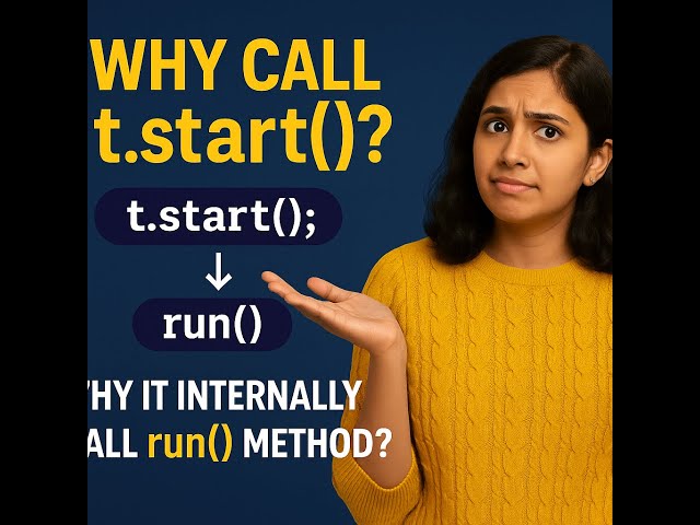 “Why Do We Call t.start() in Java? | JVM How Calls run() Internally (in Tamil)
