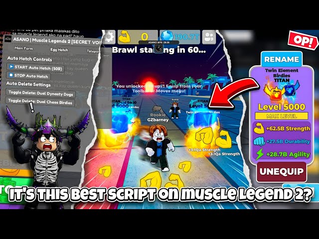 IS THIS OFFICIALLY THE BEST SCRIPT IN MUSCLE LEGENDS 2?! 🤯 (AUTO HATCH + MAX STATS)
