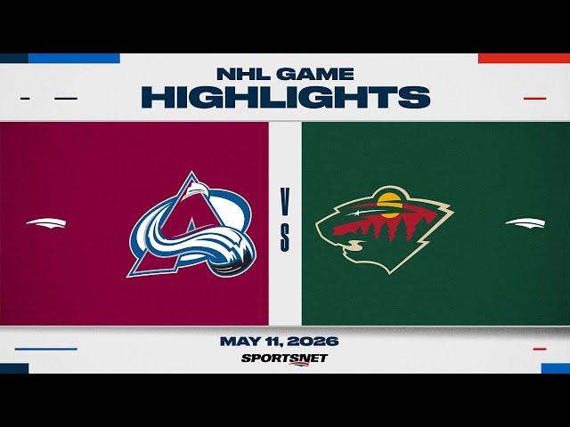 NHL Game 4 Highlights | Avalanche vs. Wild - May 11, 2026