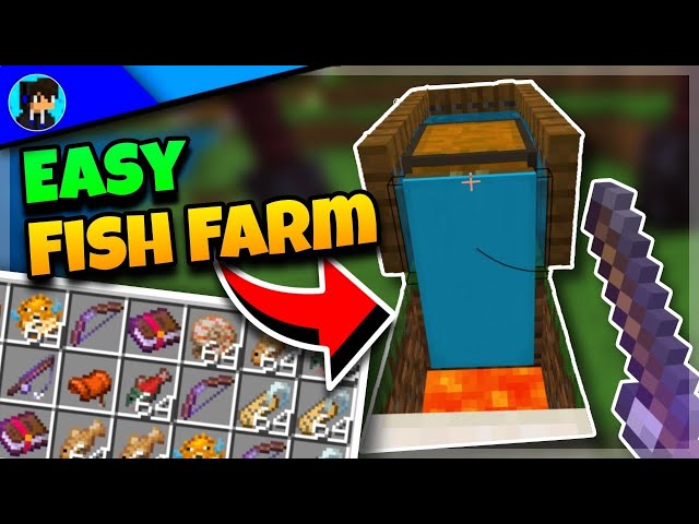 How to Make an EASY XP FISH FARM in Minecraft Bedrock! 1.21