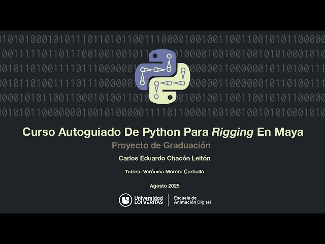 Curso autoguiado de Python para rigging en Maya.