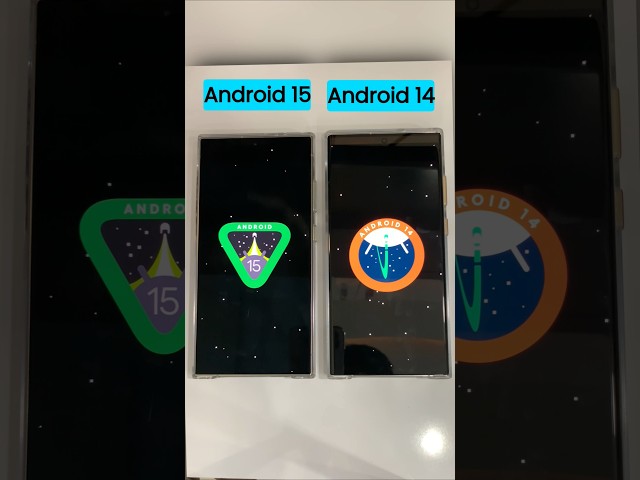 Android 15 Vs Android 14 Easter Egg #android #shorts #youtubeshorts