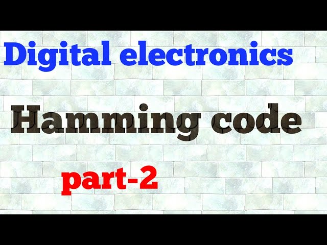 Hamming code question || 7 bit hamming code question