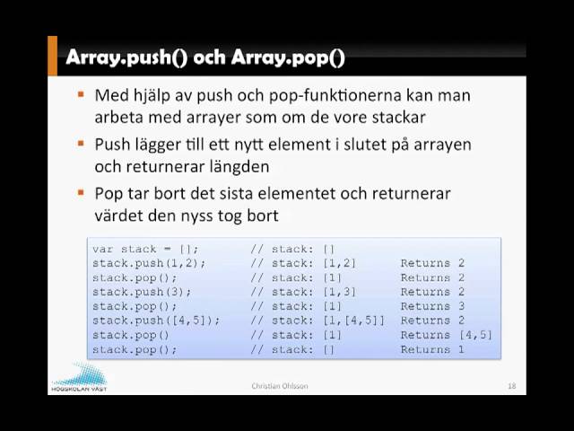 JavaScript F7 Del6 indexof-operatorn