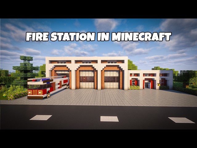 How to build a fire station in minecraft