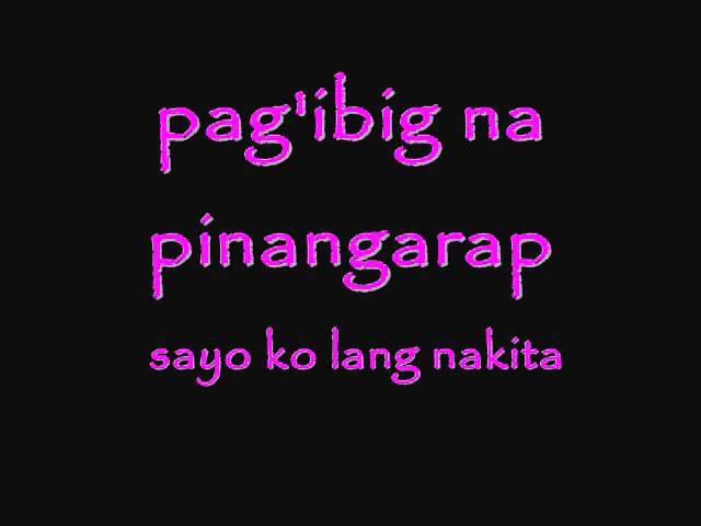 NANG DAHIL SAYO - EKSKLUSIBO lyrics