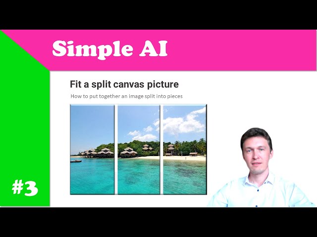 Fit a split canvas picture